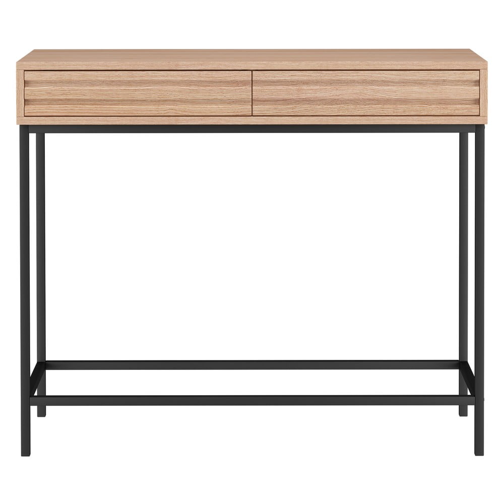 Konsola z blatem w dekorze dębu w naturalnym kolorze 35x90 cm Celine – Støraa (zdjęcie 3)