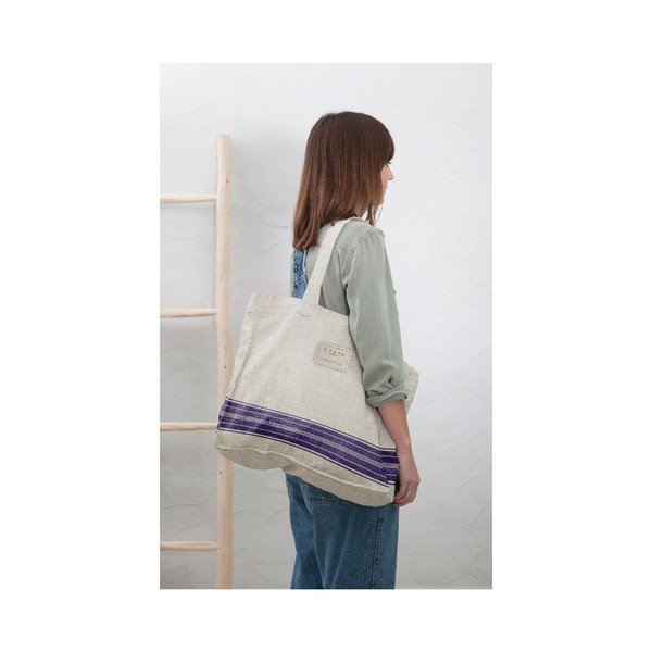 Torba tekstylna Really Nice Things Blue Stripes, szer. 42 cm-image-1