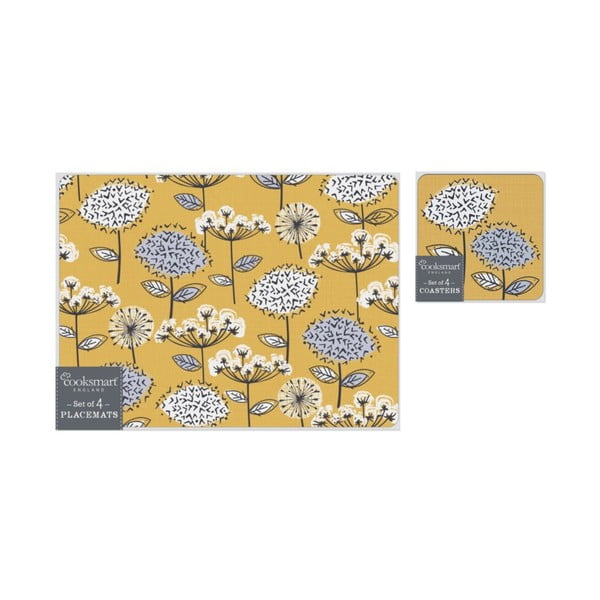 Zestaw mat stołowych i podkładek 8 szt. Retro Meadow – Cooksmart ®-image-4