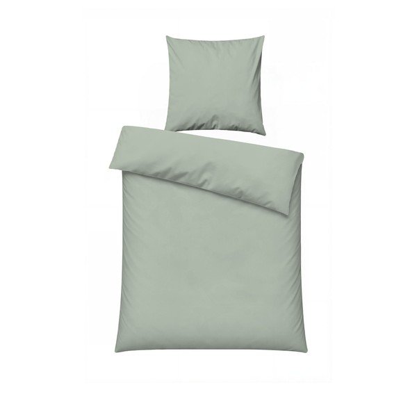 Szałwiowa pościel jednoosobowa 200x140 cm Plain  – Mijolnir-image-3