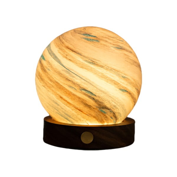 Brązowa/w ciemnym naturalnym kolorze dekoracja świetlna na USB ø 8 cm Polar Cloud – Gingko