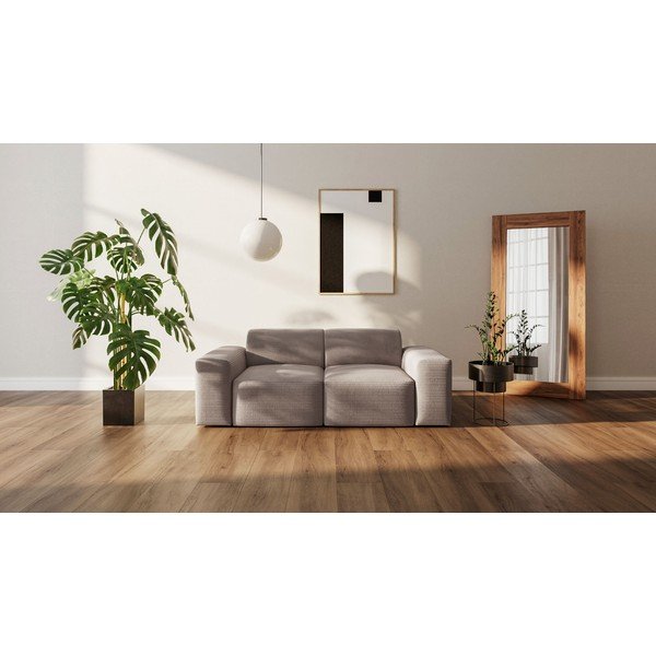 Beżowa sztruksowa sofa 205 cm Fluvio – MESONICA-image-1