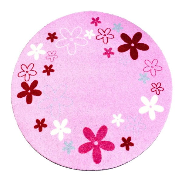 Różowy dywan dziecięcy Zala Living Flower, ⌀ 100 cm