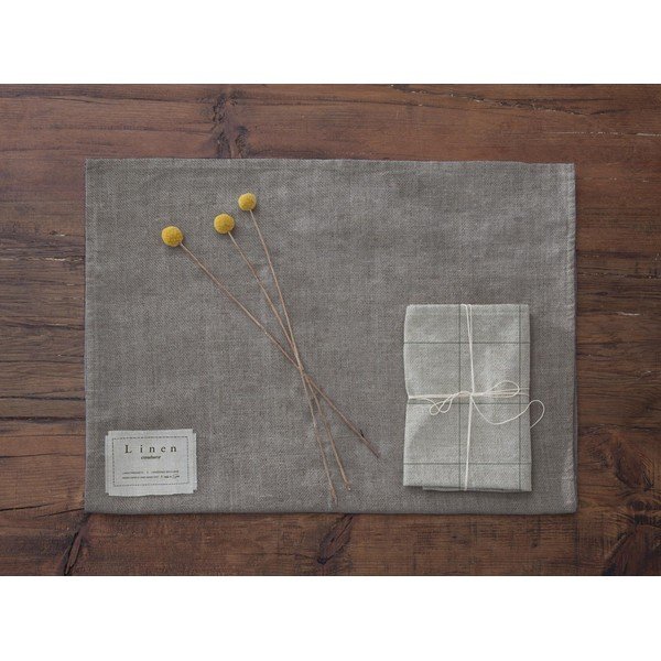 Zestaw 4 serwetek tekstylnych z domieszką lnu Really Nice Things Green Lines, 43x43 cm-image-3