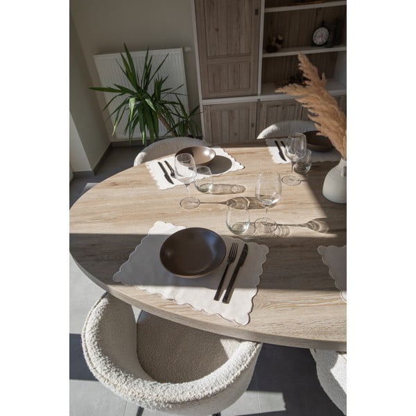 Mata stołowa z mieszanki lnu 30x43 cm Noura – Tiseco Home Studio-image-1