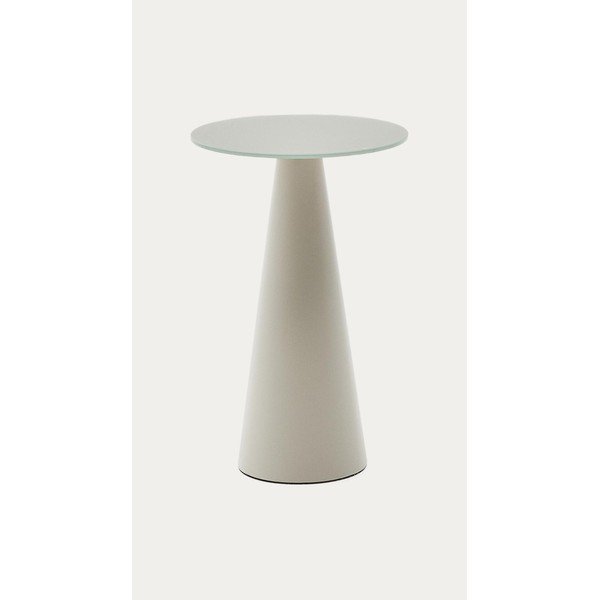 Okrągły stolik ze szklanym blatem ø 50 cm Wilshire – Kave Home-image-3