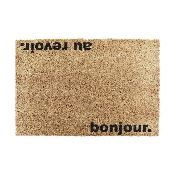 Wycieraczka z włókna kokosowego 40x60 cm Bonjour, Au Revoir – Artsy Doormats