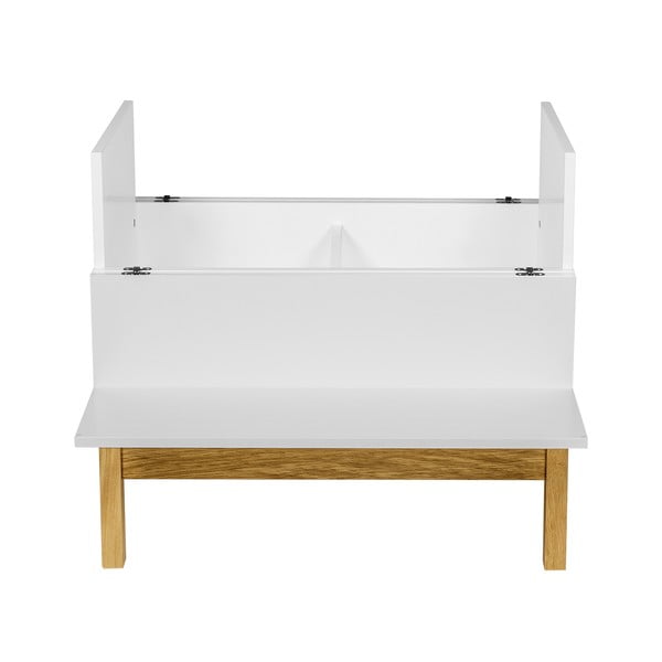 Biały barek na naturalnymi elementami 75x70 xm Woodman Grande-image-3