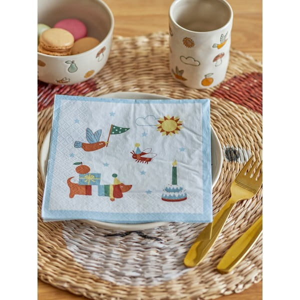 Papierowe serwetki zestaw 20 szt. Charlie – Bloomingville Mini-image-2