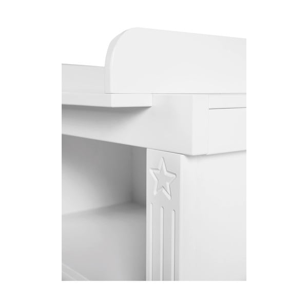 Biała niska komoda dziecięca z przewijakiem 120x98 cm Maxi – Roba-image-3