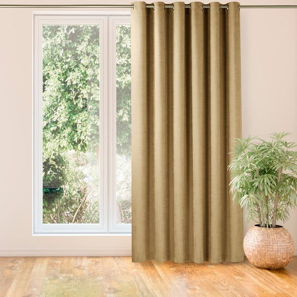 Brązowa zasłona 140x270 cm Milana – Homede-image-4