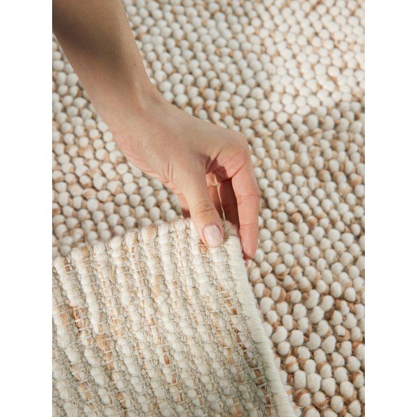 Beżowy dywan z mieszanki wełny tkany ręcznie 80x150 cm Peas – Villeroy&Boch-image-4
