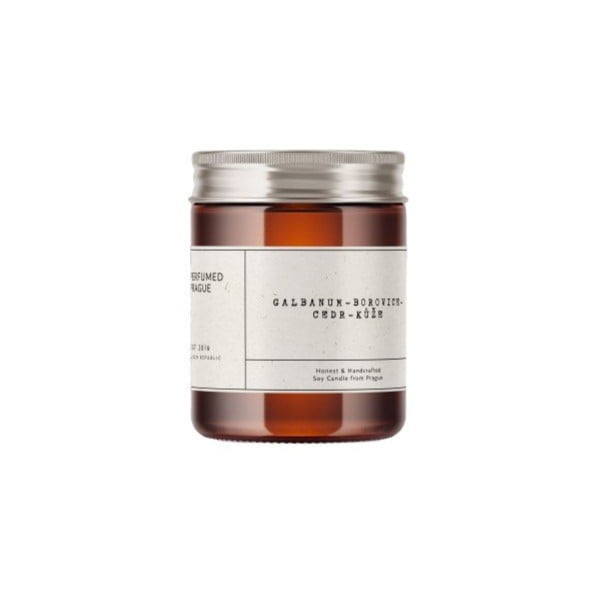 Zapachowa sojowa świeca czas palenia 40 h #21 Galbanum, Pine, Leather – Perfumed Prague-image-4