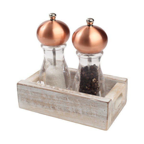 Tacka drewniana na solniczkę i pieprzniczkę z drewna akacjowego T&G Woodware Nordic-image-1
