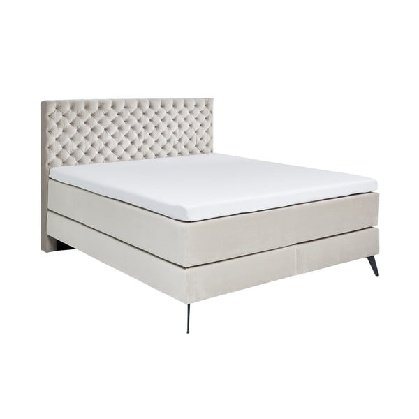 Beżowe łóżko boxspring 180x200 cm La Maison – Meise Möbel