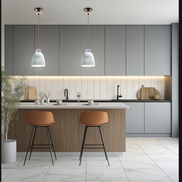 Niebieski żyrandol dziecięcy z ceramicznym kloszem Sewilla – Candellux Lighting-image-4