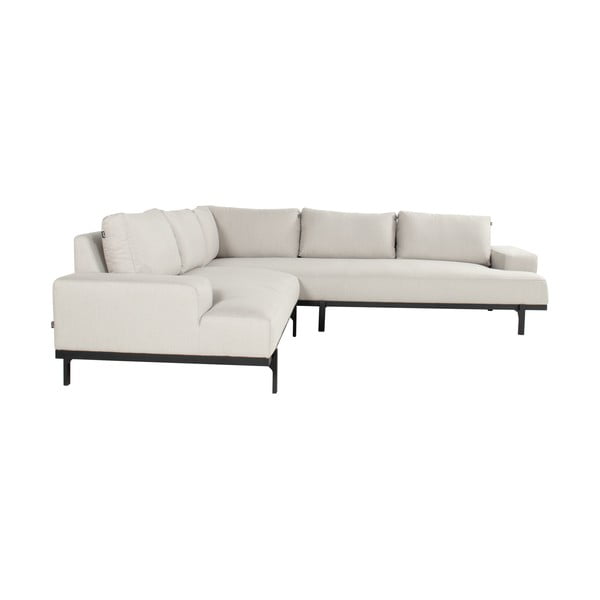 Jasnoszara aluminiowa sofa ogrodowa (lewostronna) Lucas – Hartman-image-3