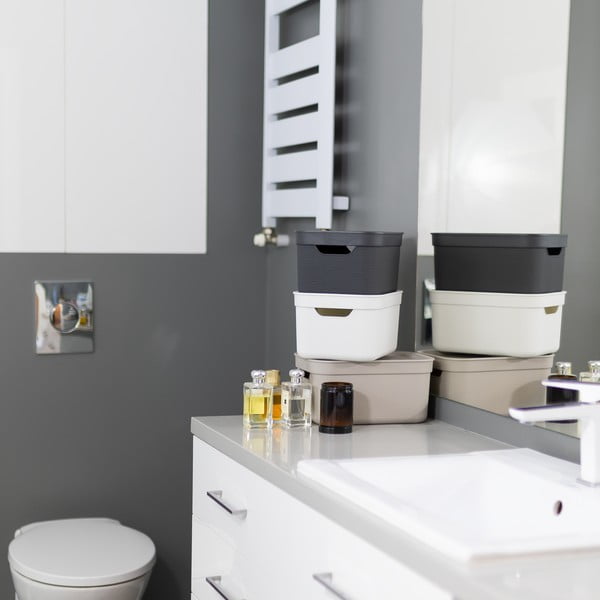 Plastikowy pojemnik z pokrywką Deco − Rotho-image-1