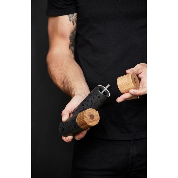 Czarny zestaw młynków do pieprzu i soli 2 szt. ceramiczny Gastro Black – Bitz-image-2