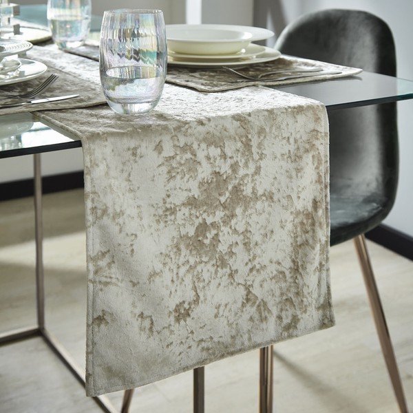 Bieżnik 180x33 cm Crushed Velvet – Catherine Lansfield-image-1