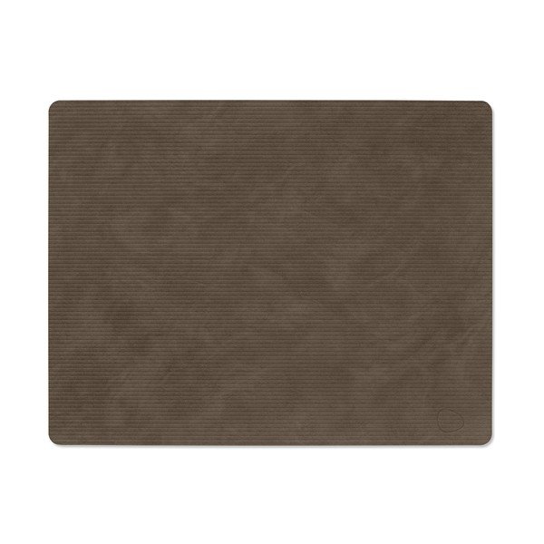 Mata stołowa ze skóry ekologicznej 35x45 cm Square L Corduroy – LIND DNA