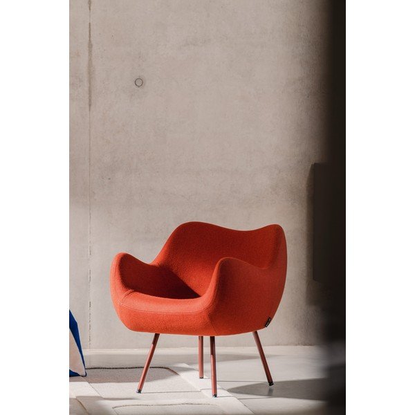 Czerwony wełniany fotel RM58 – noo.ma-image-1