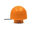 Pomarańczowa lampa stołowa ze szklanym kloszem (wysokość 20 cm) Reig – Kave Home