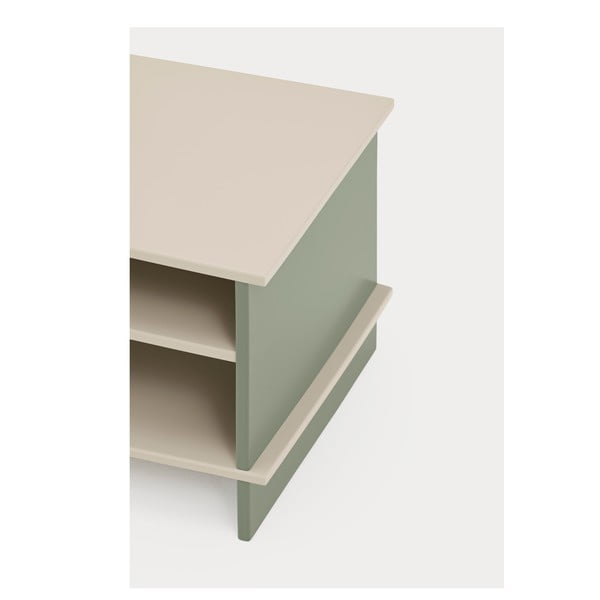 Zielono-kremowa szafka nocna z półką Inari – Teulat-image-3