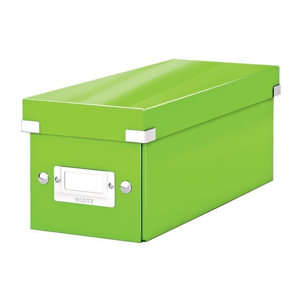 Zielone pudełko do przechowywania z pokrywką Leitz CD Disc, dł. 35 cm