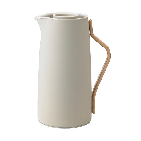 Beżowy dzbanek termos ze stali nierdzewnej 1,2 l Emma – Stelton