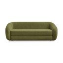 Zielona rozkładana sofa z tkaniny szenilowej 228 cm Neyo – Bobochic Paris