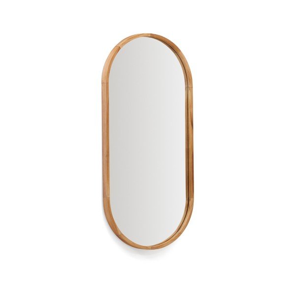 Lustro z drewnianą ramą ścienne 45x95 cm Magda – Kave Home-image-3