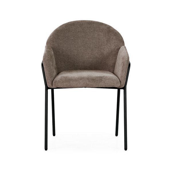 Brzoskwiniowe tapicerowane fotele jadalniane zestaw 2 szt. Aslin – MOME-image-2