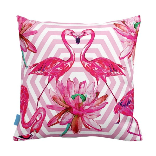 Poszewka na poduszkę Leilani Flamingo Love, 43 x 43 cm