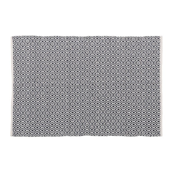 Czarno-biały dywan bawełniany Unimasa Sri Lanka, 180x120 cm