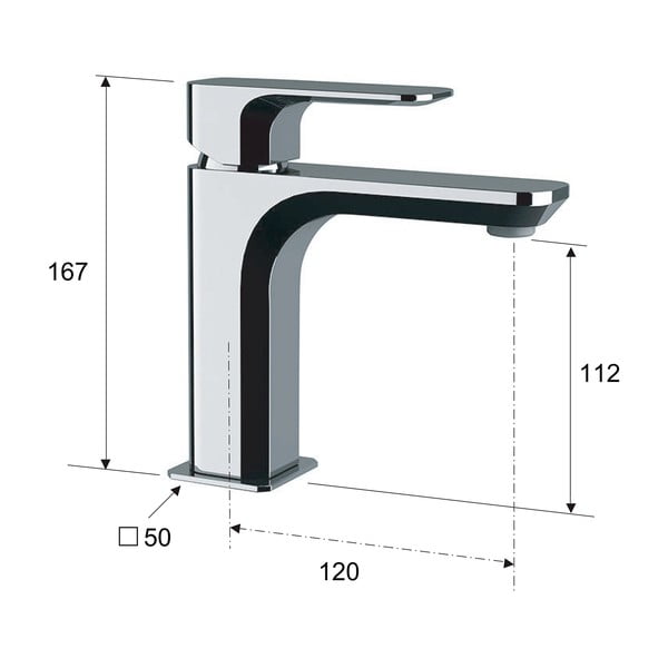 Bateria umywalkowa stojąca w kolorze złota Spy – Sapho-image-3
