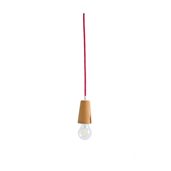 Lampa wisząca Galula Sininho Light z czerwonym kablem