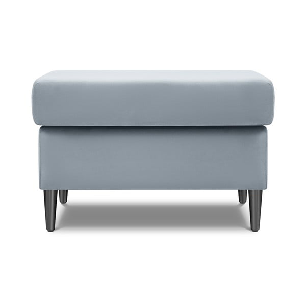 Jasnoniebieski aksamitny podnóżek Kyoto – Cosmopolitan Design