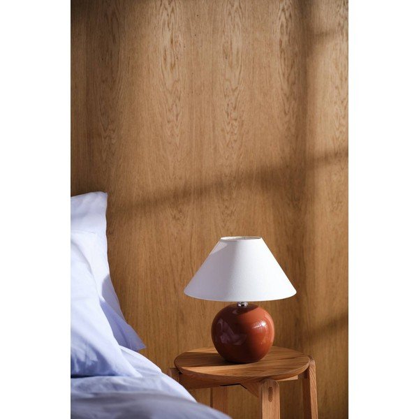 Brązowa/kremowa lampa stołowa ceramiczna (wysokość 29 cm) Karamell – Jotex-image-2
