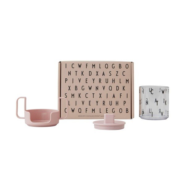 Różowy kubek dla dzieci Design Letters Grow With Your Cup-image-2