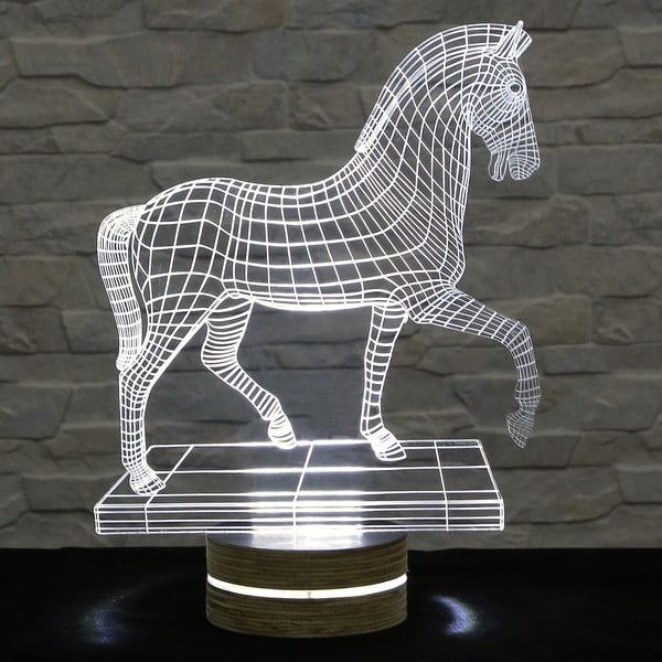 Lampa 3D stołowa Big Horse