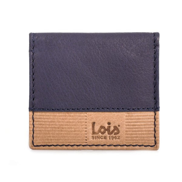Skórzana portmonetka  Lois Blue, 8x7 cm