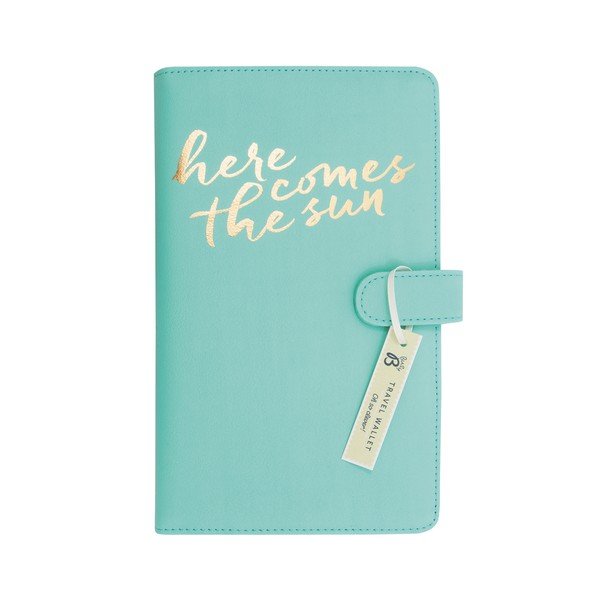 Turkusowy portfel podróżny Busy B New Fashion