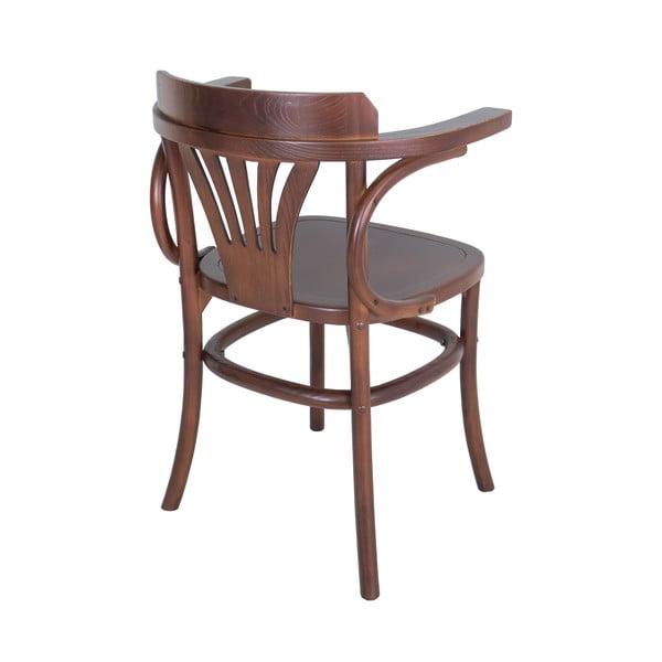 Brązowe krzesło z litego drewna wiązu Montmartre – Antic Line-image-1