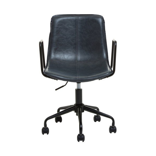 Ciemnoszare krzesło biurowe z imitacji skóry Branson – Premier Housewares-image-2