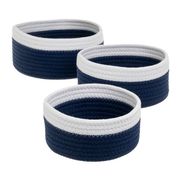 Tekstylne koszyki zestaw 3 szt. ø 26x11 cm – Casa Selección