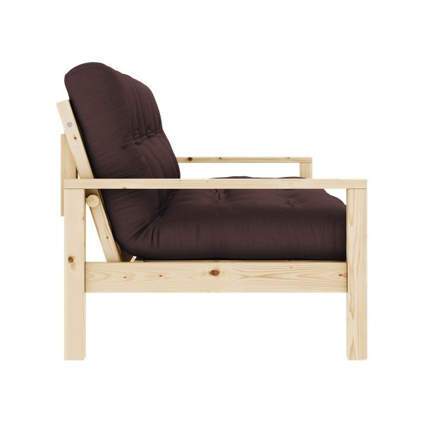 Ciemnobrązowa rozkładana sofa 205 cm Knob – Karup Design-image-4