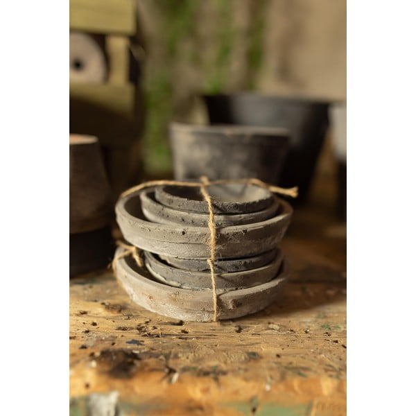 Zestaw 3 podstawek pod doniczki z terakoty Esschert Design-image-3