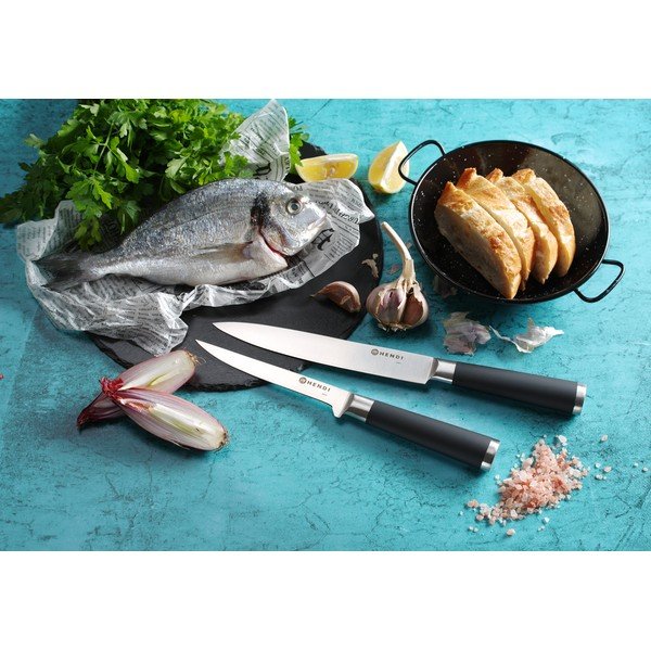 Zestaw noży ze stali nierdzewnej 9 szt. – Hendi-image-1