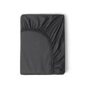 Szare elastyczne prześcieradło z satyny bawełnianej HIP, 160x200 cm